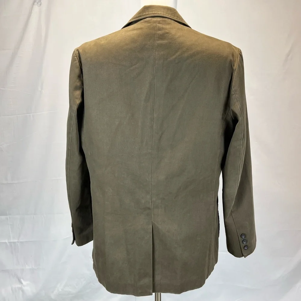VINTAGE 100% cotton duck men’s‎ blazer sports jacket coat St. John’s bay neutral